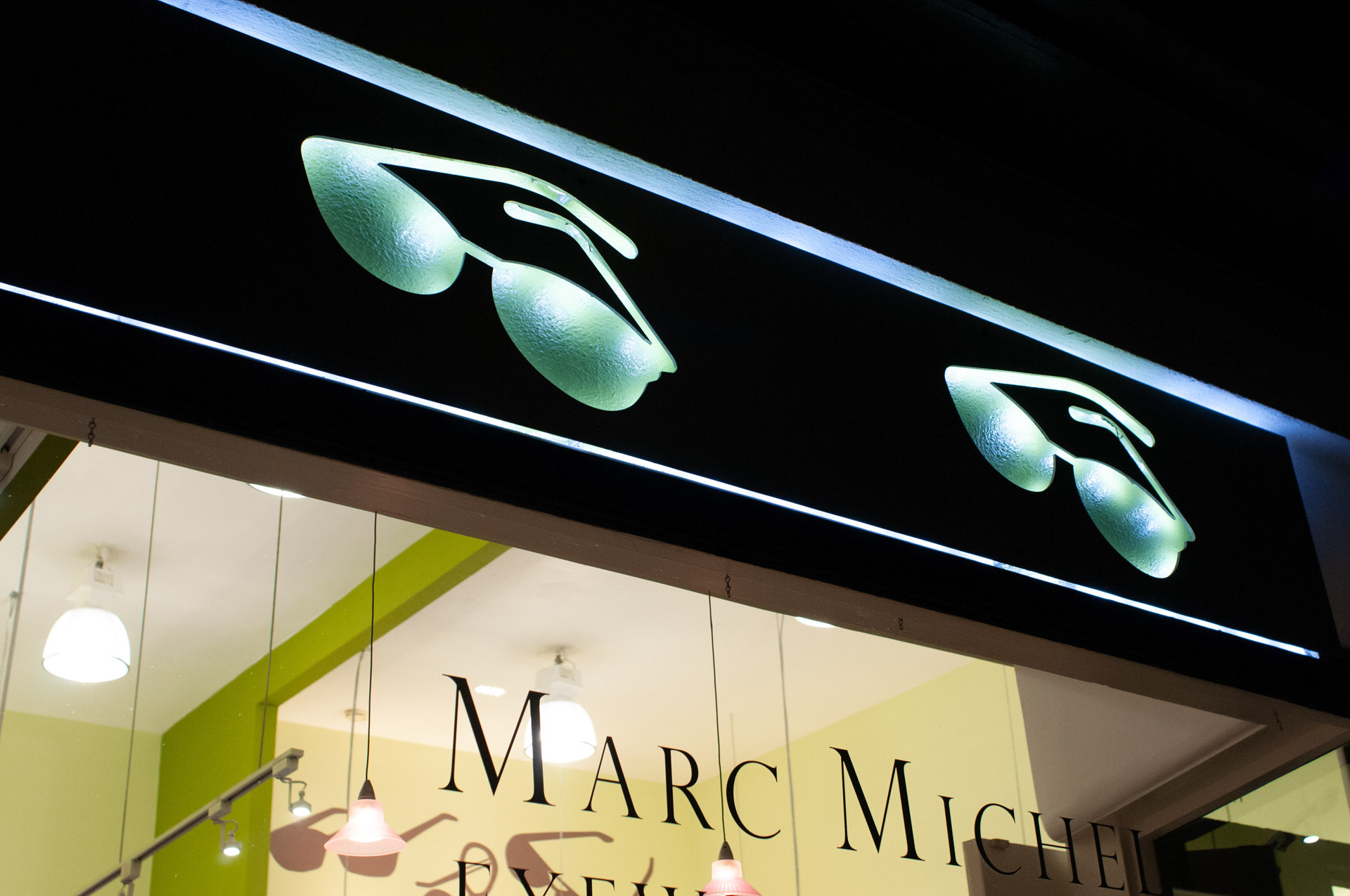 Marc Michel Eyewear exterior banner